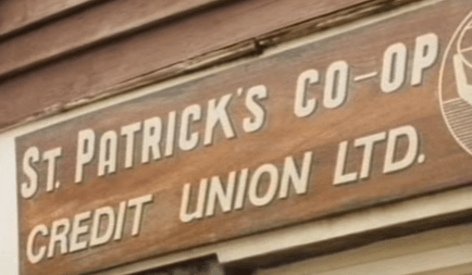 St Patrick's credit union on the island of Montserrat - Black Irish