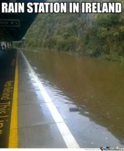 Train station in Ireland