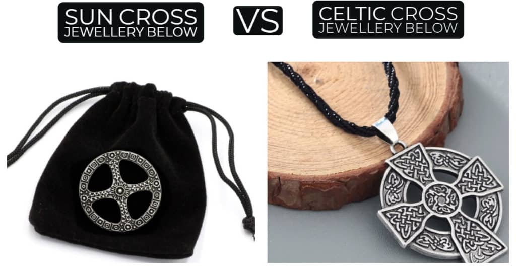 sun cross jewellery versus celtic cross jewellery