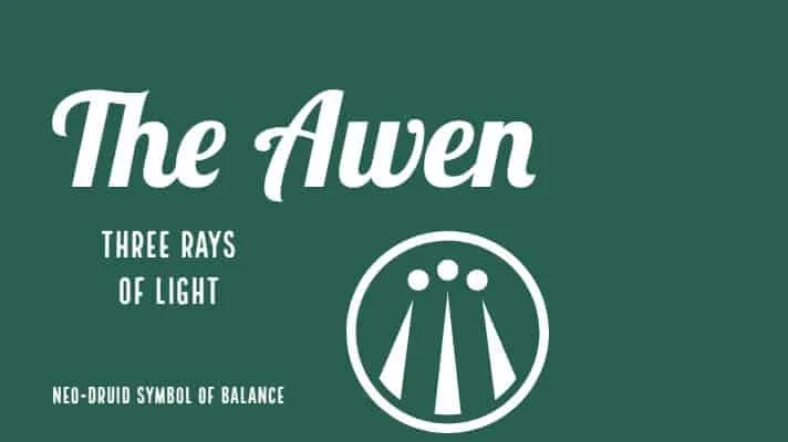 The Awen Celtic Symbol Of Light 