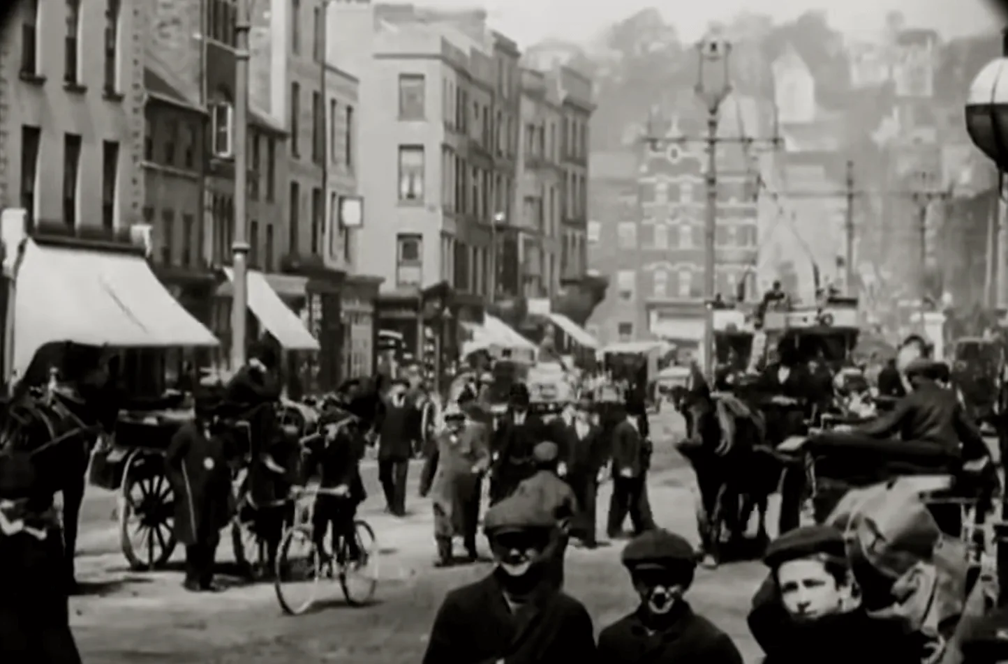 Screenshot from Co. Cork Ireland in 1902 on this very rare footage.