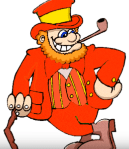 Folklore creature a Leprechaun that used to be red before it chaunged to green