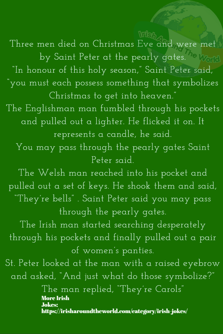 Best Irish Jokes December 2019 From Irish Jokes Group