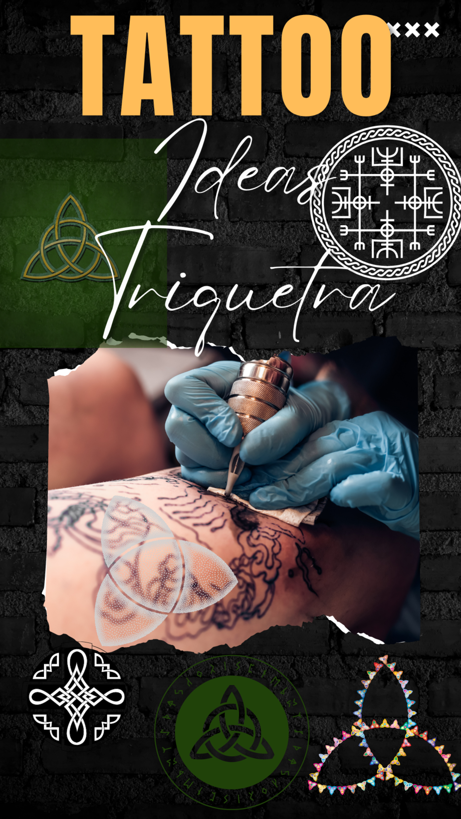 Several different Triquetra tattoo ideas