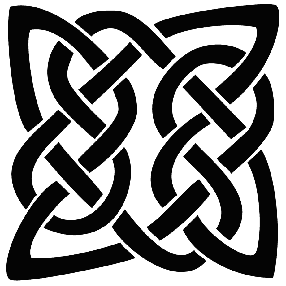 A picture of a Celtic Quaternary Knot 