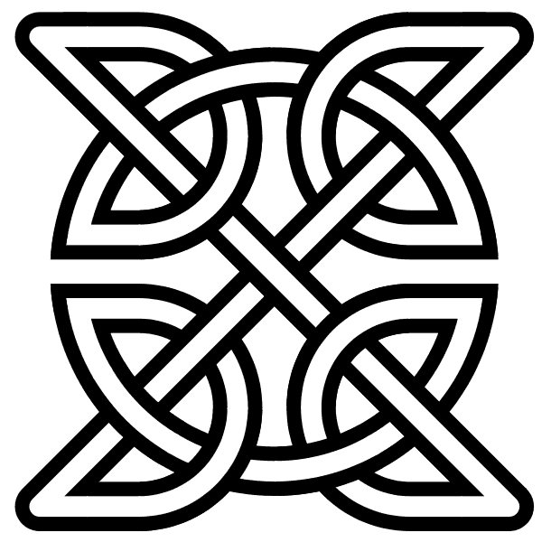 The Celtic knot with four sides