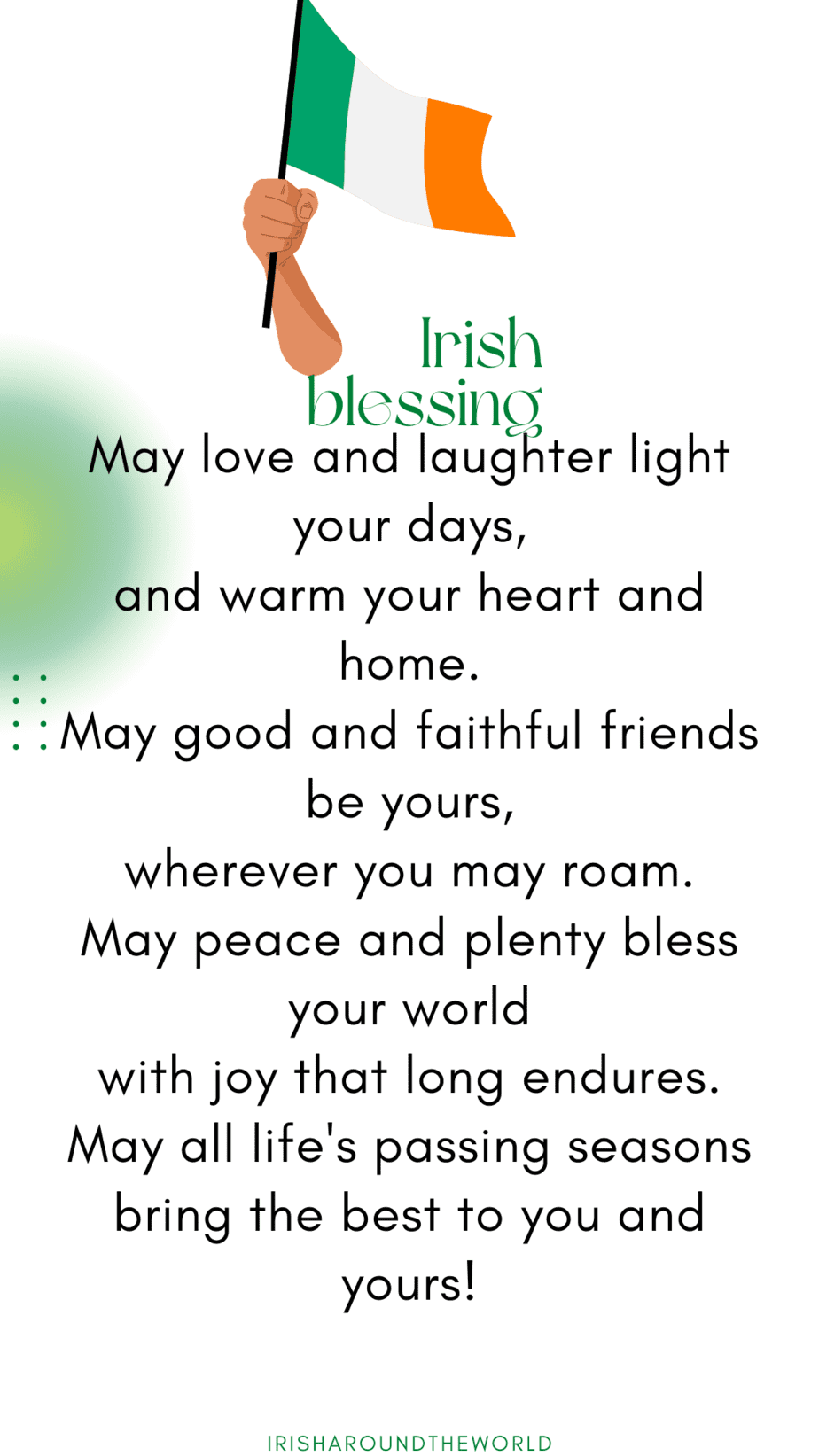 Irish blessing about love