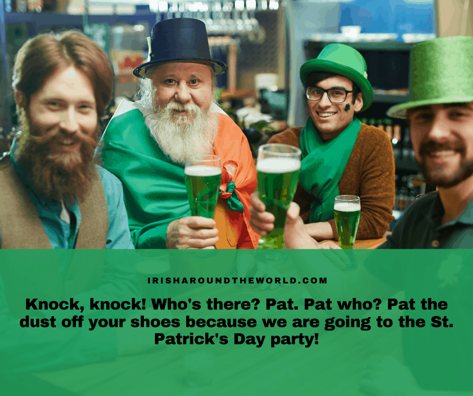 Knock knock Irish joke for St Patricks day