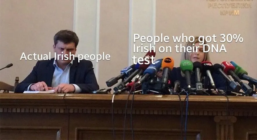 Irish memes for St Patrick's day when people think they are Irish 