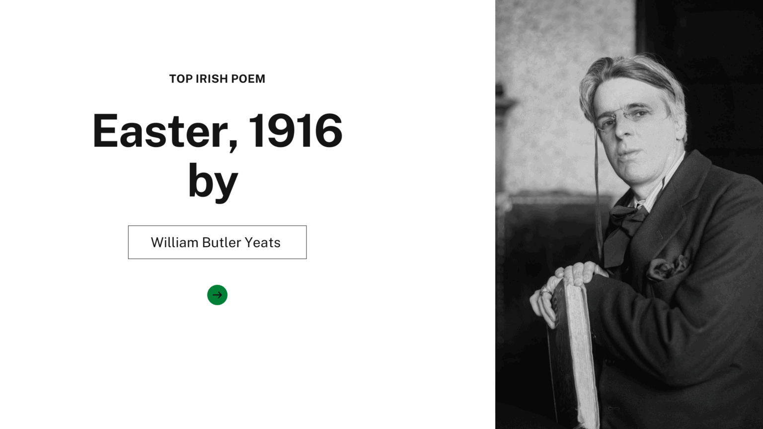 Easter, 1916 By William Butler Yeats - Top Irish Poem