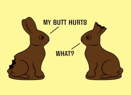 My butt hurts what easter meme