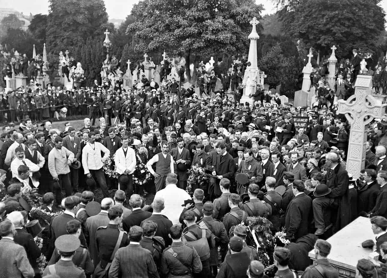 1 August 1915 – Patrick Pearse delivered the graveside oration for Jeremiah O'Donovan Rossa.