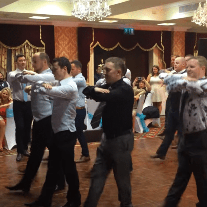 Irish dancing at a wedding taken to a new level