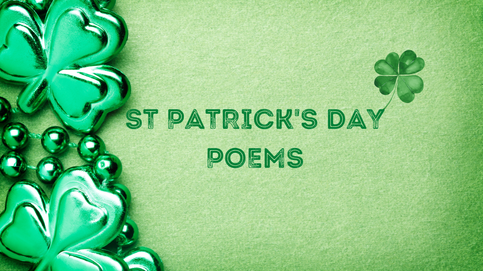 St Patrick's Day Poems