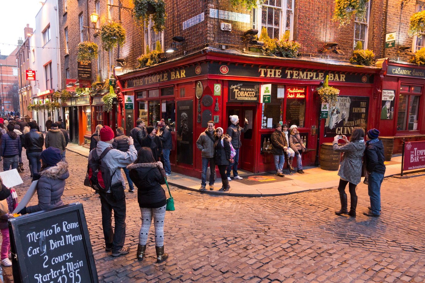 By far the most famous of all of the Irish pubs the Temple Bar, Dublin