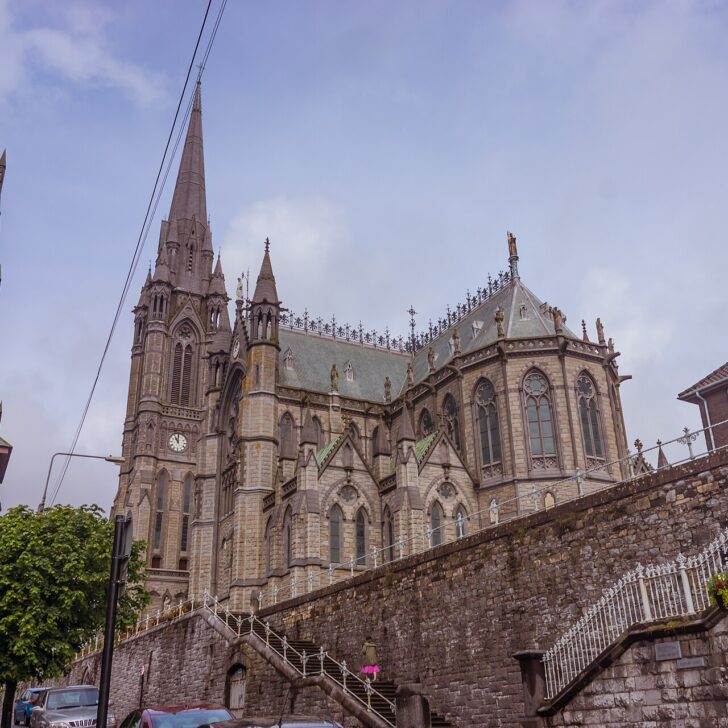 St Colman's Cathedral above the streets of Cobh, Co. Cork
