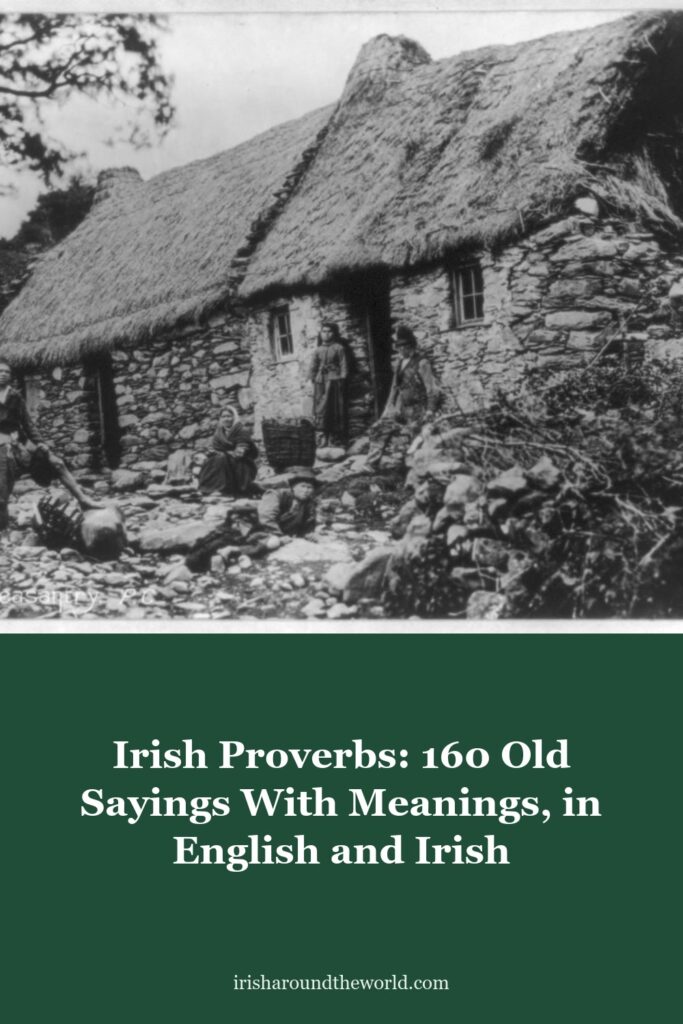 Irish Proverbs: 160 Old Sayings With Meanings, in English and Irish