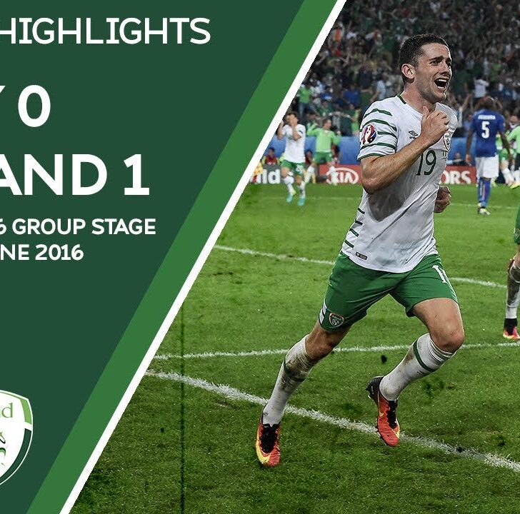 Robbie Brady celebrates his goal for Ireland against Italy at Euro 2016